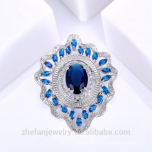 Oval Sapphire Brooch Costume Brooch Form China Supplier